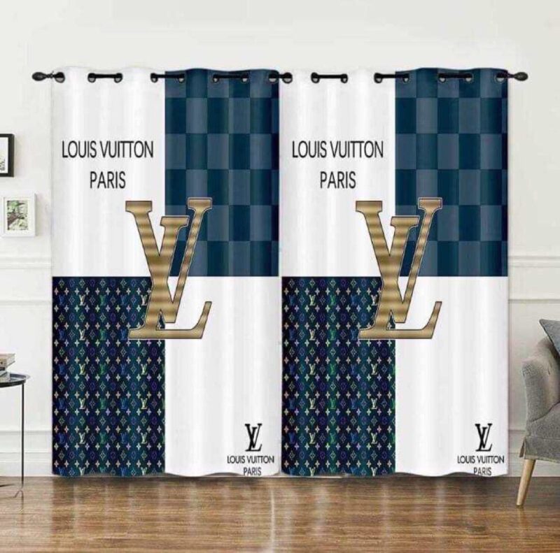 Louis Vuitton LV Premium Window Curtains Hot 2023 Set WC027