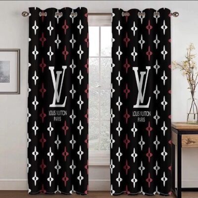 Louis Vuitton Paris LV Premium Window Curtains Hot 2023 Luxury Curtain WC026