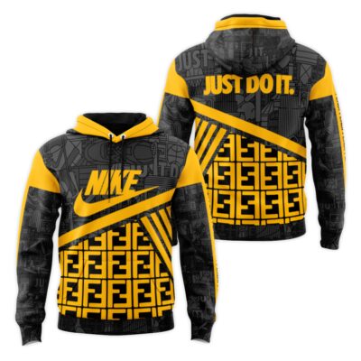 Nike Fendi Unisex Hoodie Luxury Brand Gifts 2023 JH2083