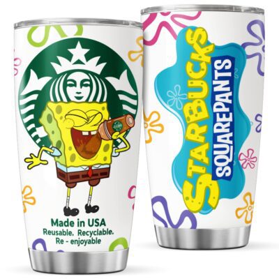 Spongebob Starbuck Stainless Steel Tumbler 20Oz30Oz 1