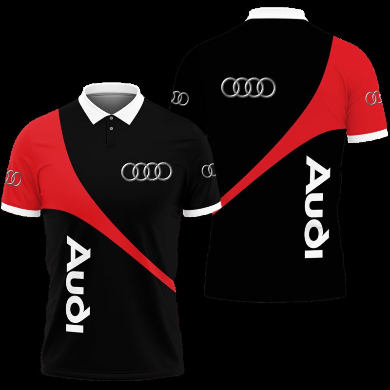 Audi Polo Shirt Luxury Car Brand Tennis Shirt Golf Shirt PLS002