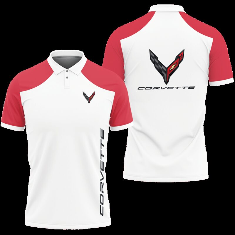 Corvette Polo Shirt Car Brand Tennis Shirt Golf Shirt PLS035