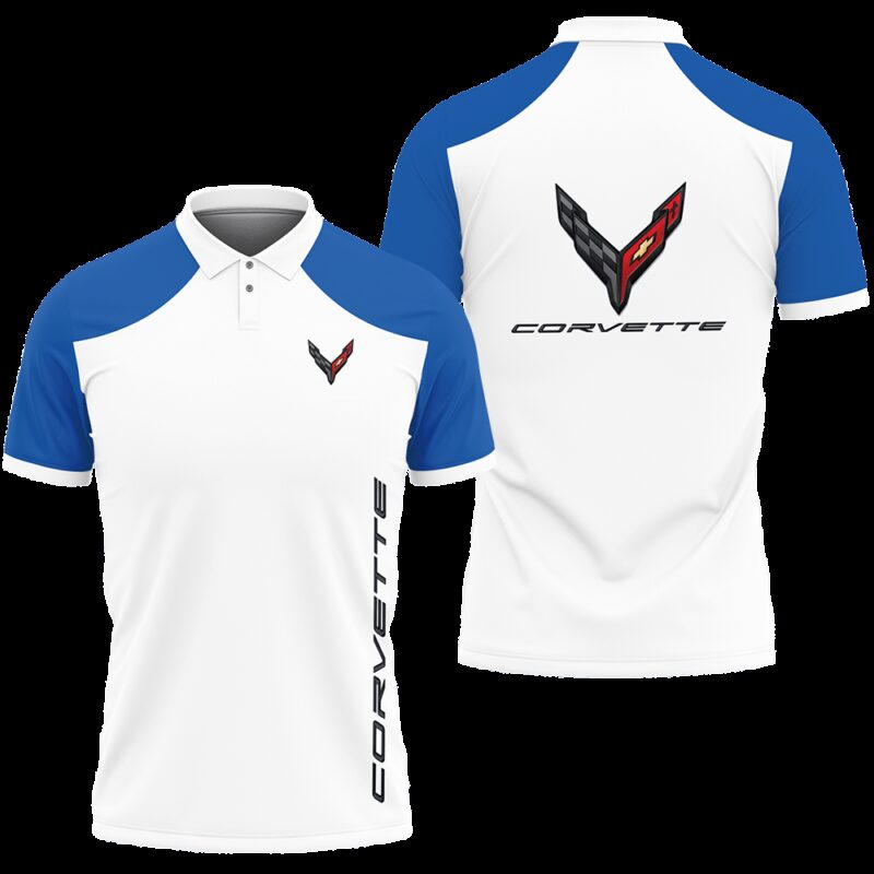 Corvette Polo Shirt Car Brand Tennis Shirt Golf Shirt PLS036