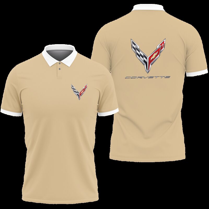 Corvette Polo Shirt Car Brand Tennis Shirt Golf Shirt PLS037