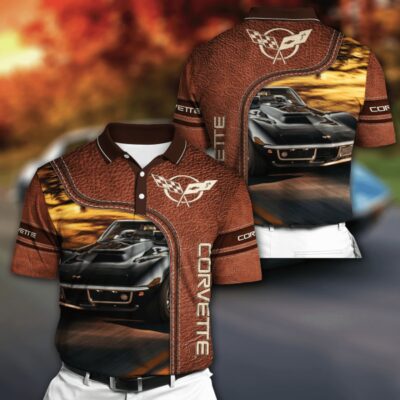 Corvette Polo Shirt Car Brand Tennis Shirt Golf Shirt PLS058