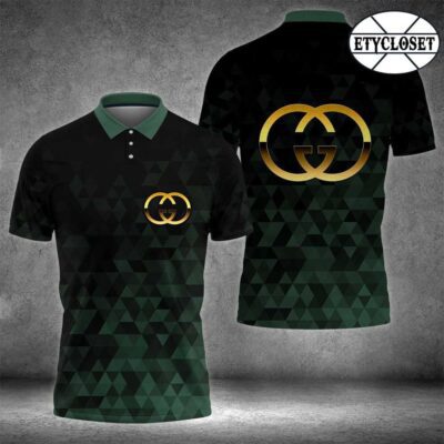 Gucci Green Polo Shirt Luxury Brand Tennis Shirt Golf Shirt PLS214