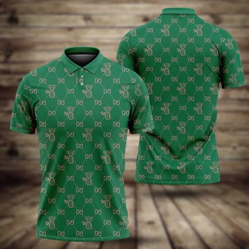 Gucci Green Polo Shirt Luxury Brand Tennis Shirt Golf Shirt PLS217