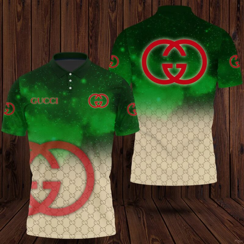Gucci Green Polo Shirt Luxury Brand Tennis Shirt Golf Shirt PLS220