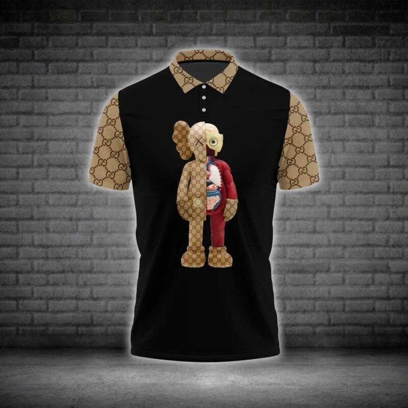 Gucci Kaws Polo Shirt Luxury Brand Tennis Shirt Golf Shirt PLS225