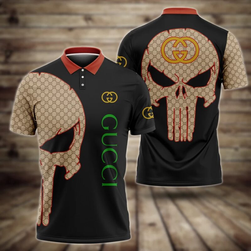 Gucci Skull Polo Shirt Luxury Brand Tennis Shirt Golf Shirt PLS258