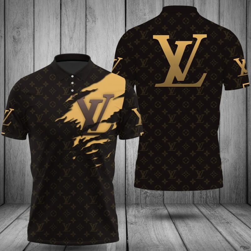 Louis Vuitton Monogram Polo Shirt LV Luxury Brand Tennis Shirt Golf Shirt PLS357