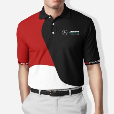 Mercedes AMG Petronas Formula 1 Premium Polo Shirt 2023 Luxury Polo Shirt For Men PLS634