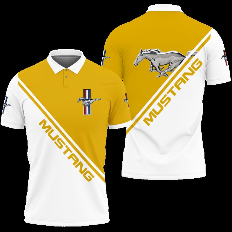 Mustang Polo Shirt Car Brand Tennis Shirt Golf Shirt PLS415