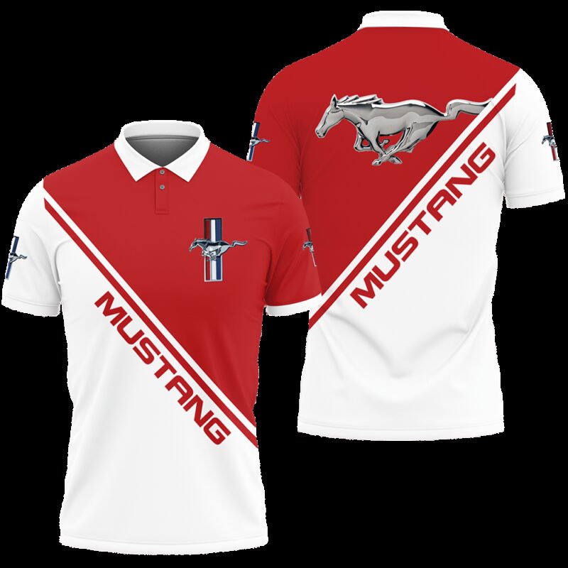 Mustang Polo Shirt Car Brand Tennis Shirt Golf Shirt PLS416