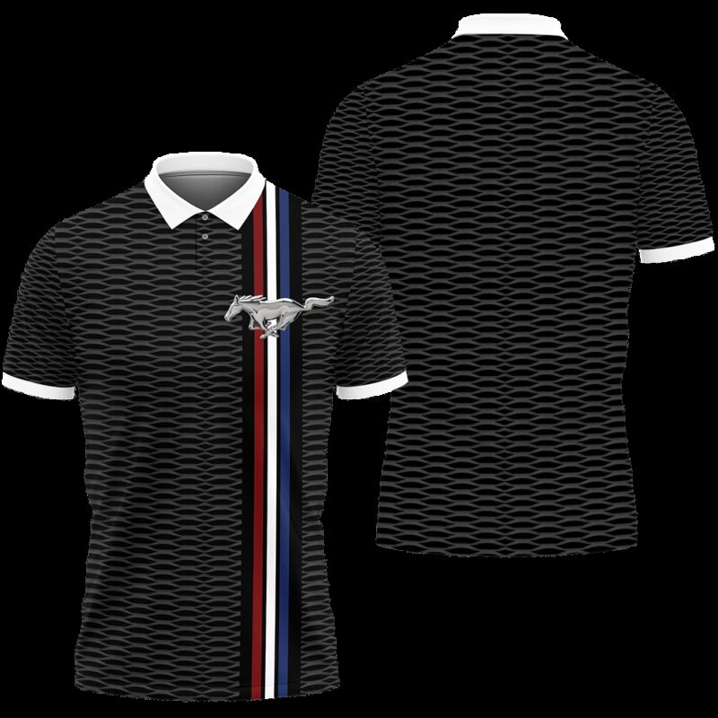 Mustang Polo Shirt Car Brand Tennis Shirt Golf Shirt PLS418