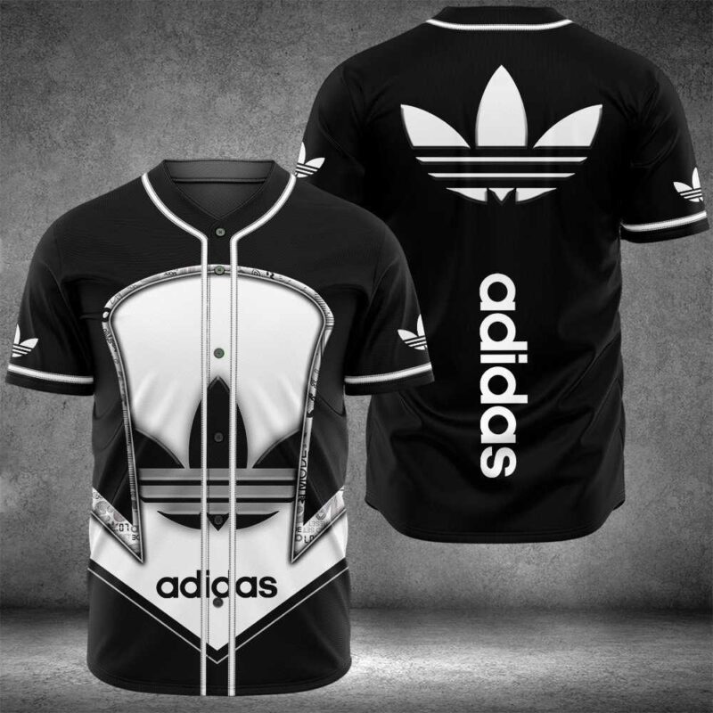 Adidas Black Baseball Jersey Shirt BJS855