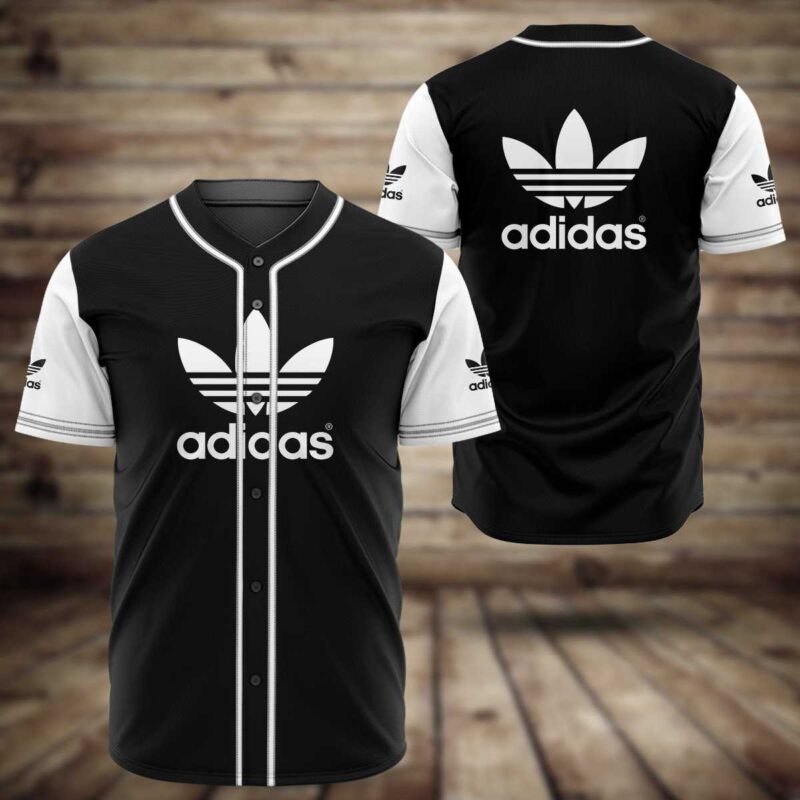 Adidas Black Baseball Jersey Shirt BJS856