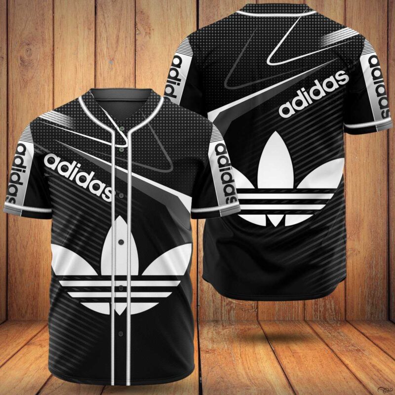 Adidas Black Baseball Jersey Shirt BJS857