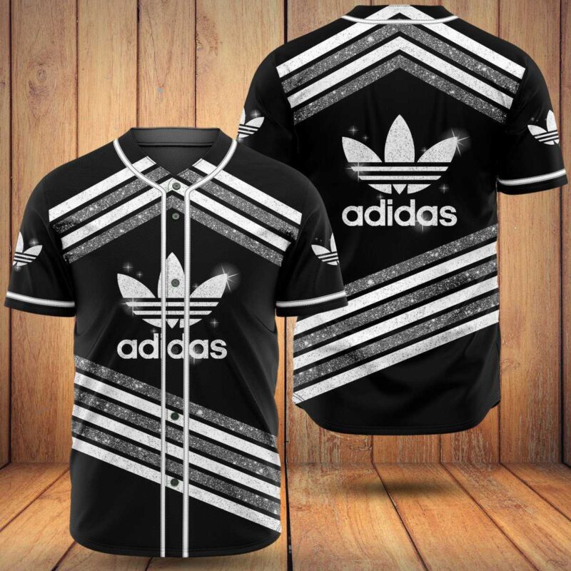 Adidas Black Baseball Jersey Shirt BJS859