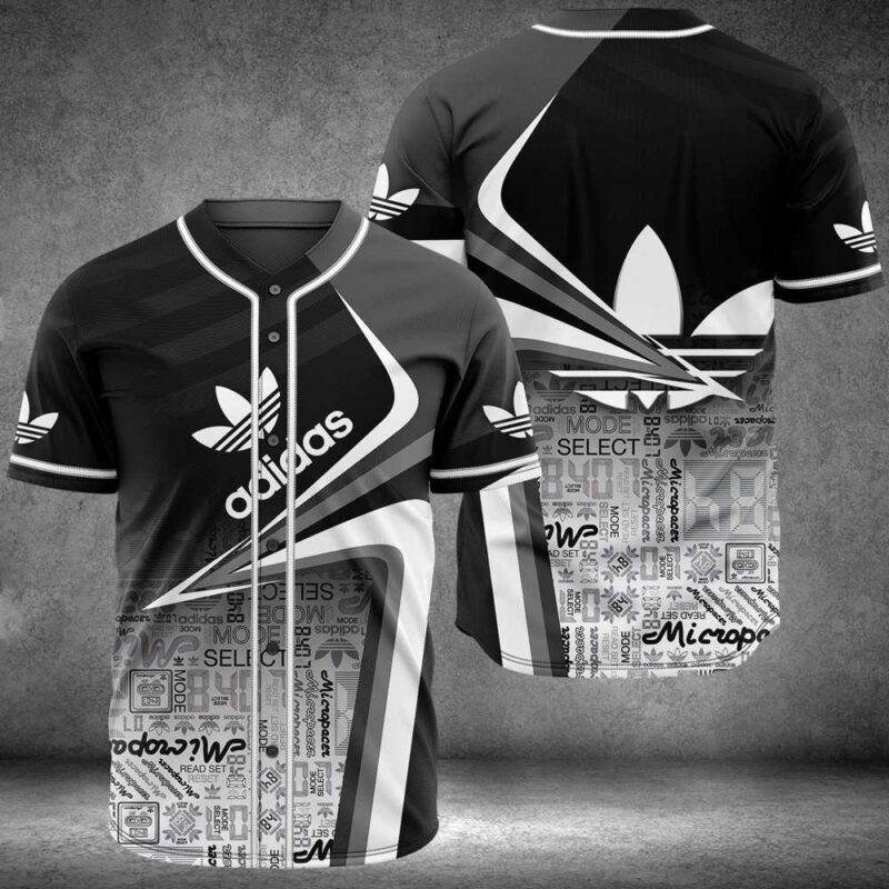 Adidas Grey Baseball Jersey Shirt BJS876