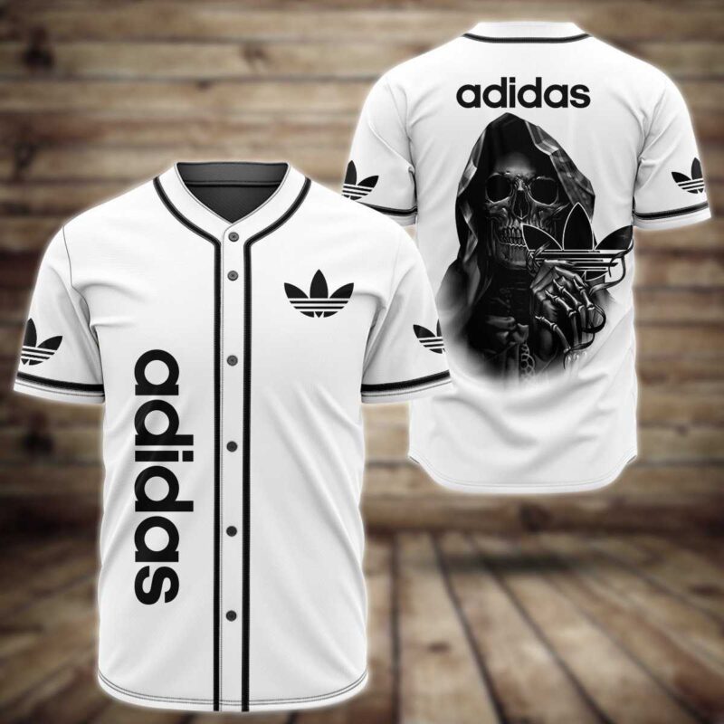 Adidas Skull Baseball Jersey Shirt BJS883