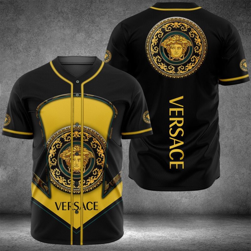Gianni Versace Medusa Baseball Jersey Shirt Luxury BJS938