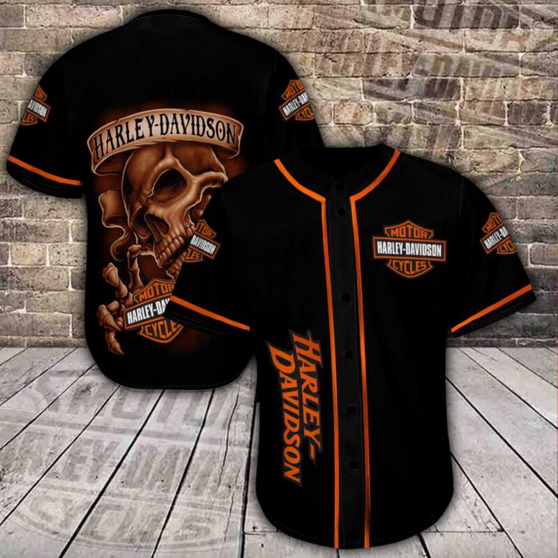 Harley Davidson Baseball Jersey Shirt Clothes Sport BJS1004