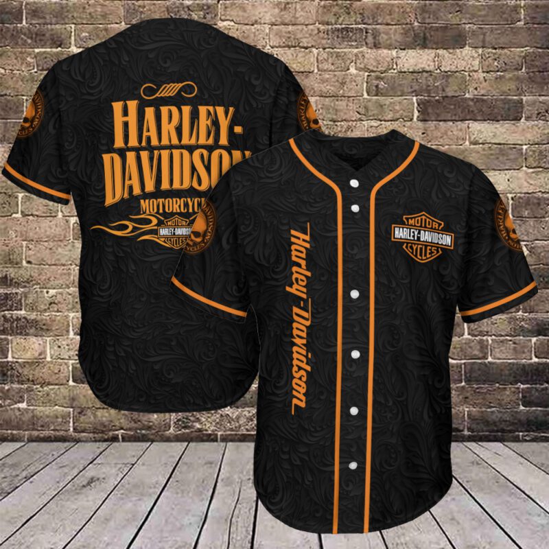 Harley Davidson Baseball Jersey Shirt Clothes Sport BJS1013