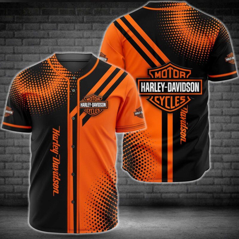 Harley Davidson Motorcycles Baseball Jersey Shirt BJS1018