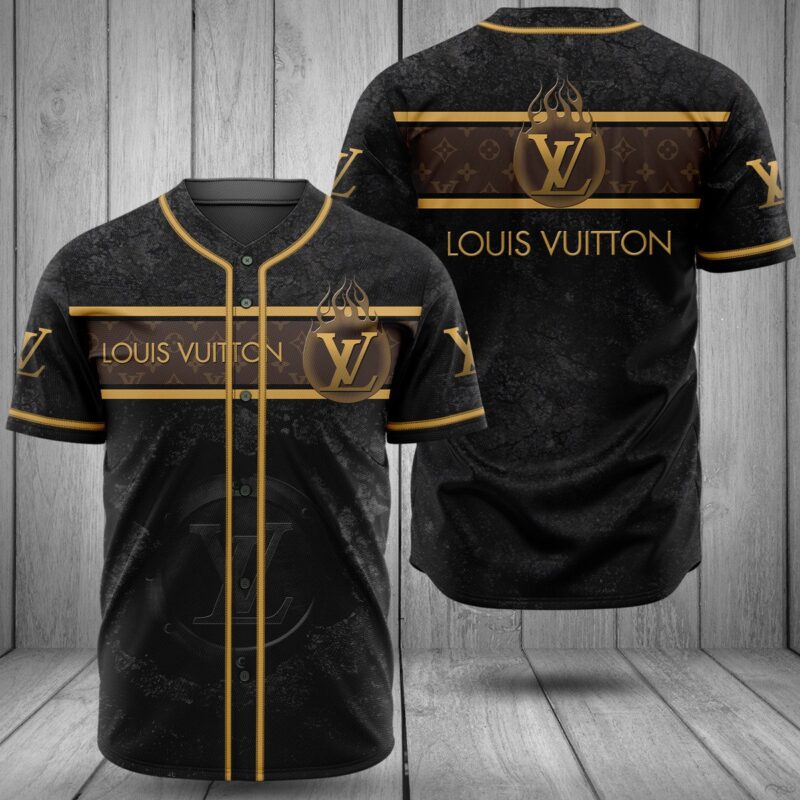 Louis Vuitton Monogram Baseball Jersey Shirt LV Luxury BJS1084