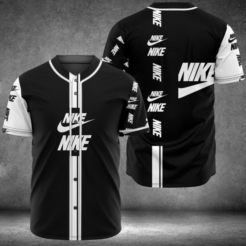 Nike Black Baseball Jersey Shirt BJS1144