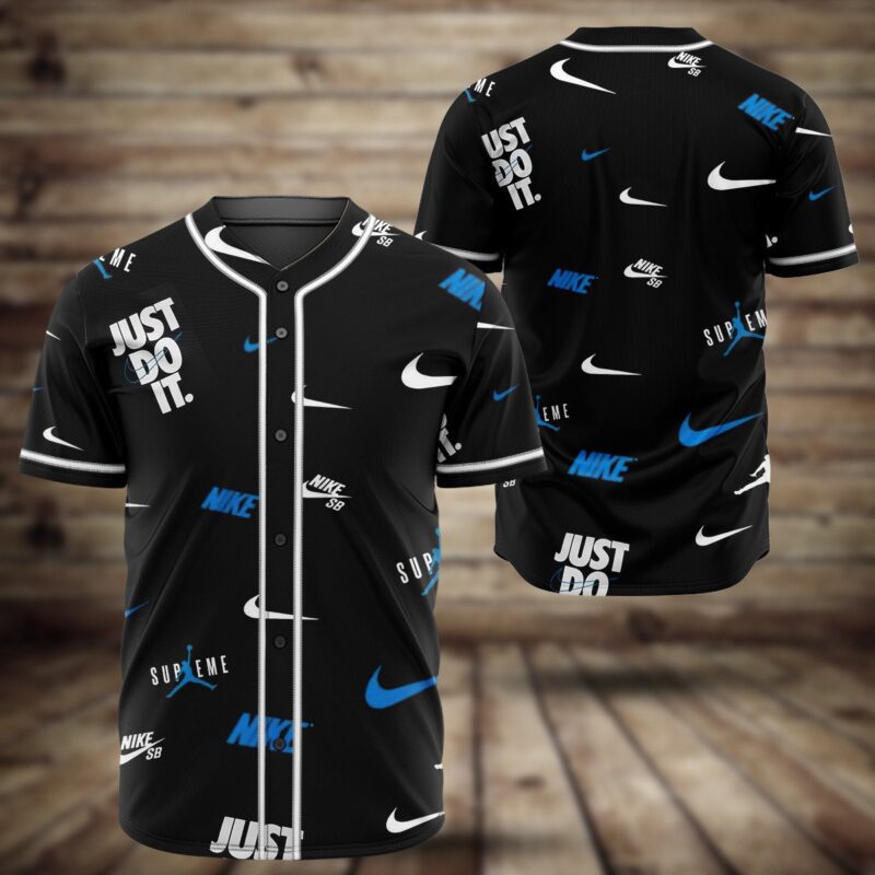 Nike Just Do It Baseball Jersey Shirt BJS1168