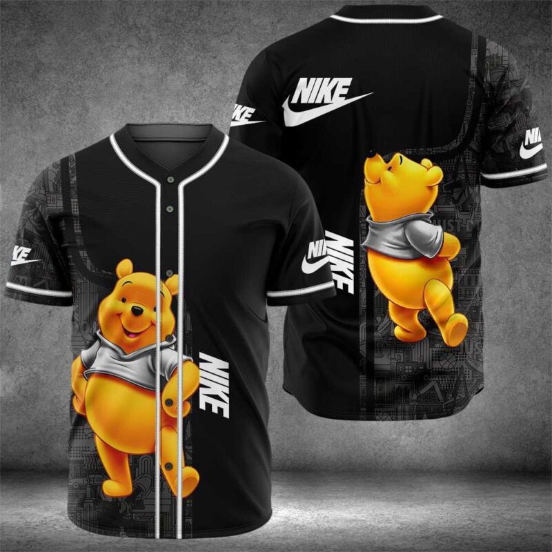 Nike Winnie The Pooh Disney Baseball Jersey Shirt BJS1179