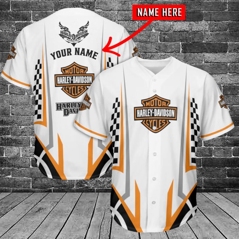 Personalized Harley Davidson Baseball Jersey Shirt Clothes Sport BJS1208