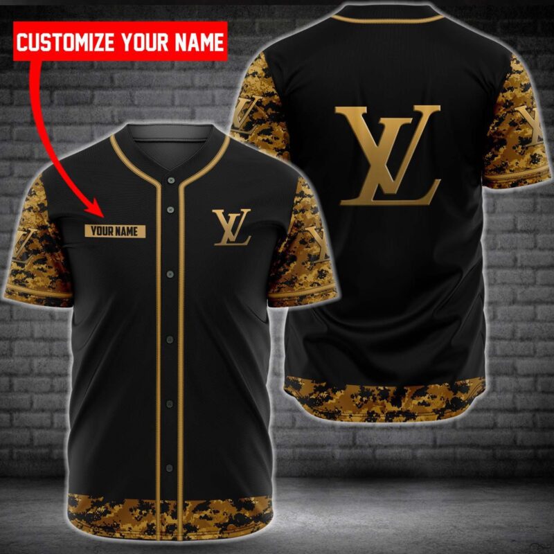 Personalized Louis Vuitton Baseball Jersey Shirt LV Luxury BJS1209