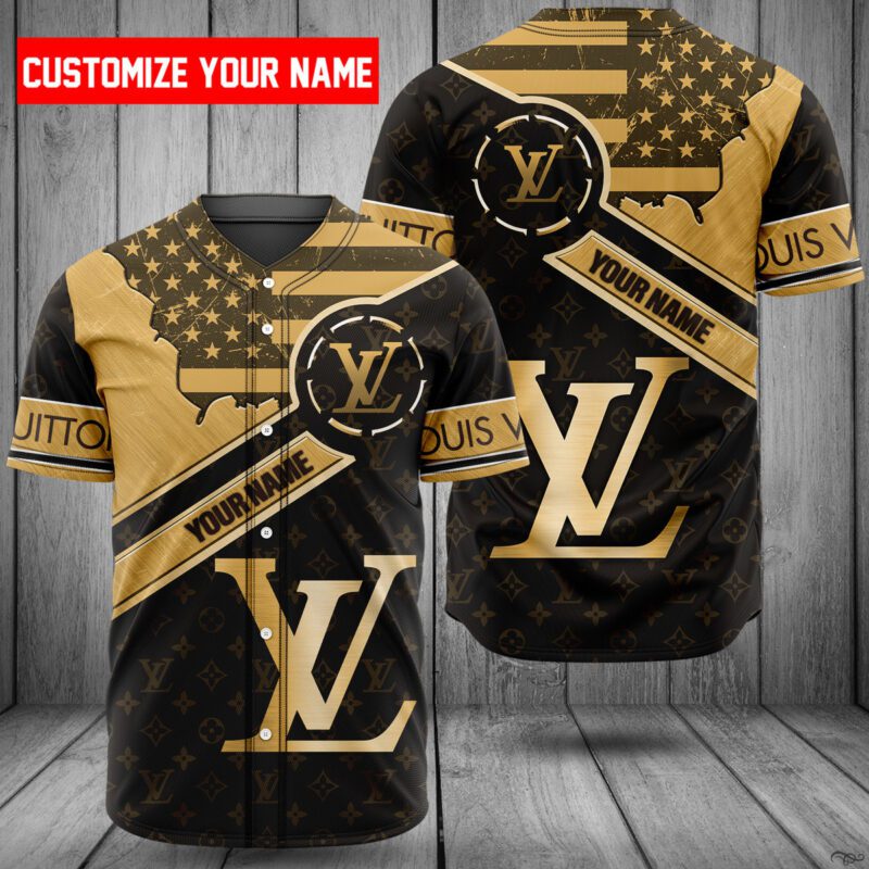 Personalized Louis Vuitton Baseball Jersey Shirt LV Luxury BJS1210