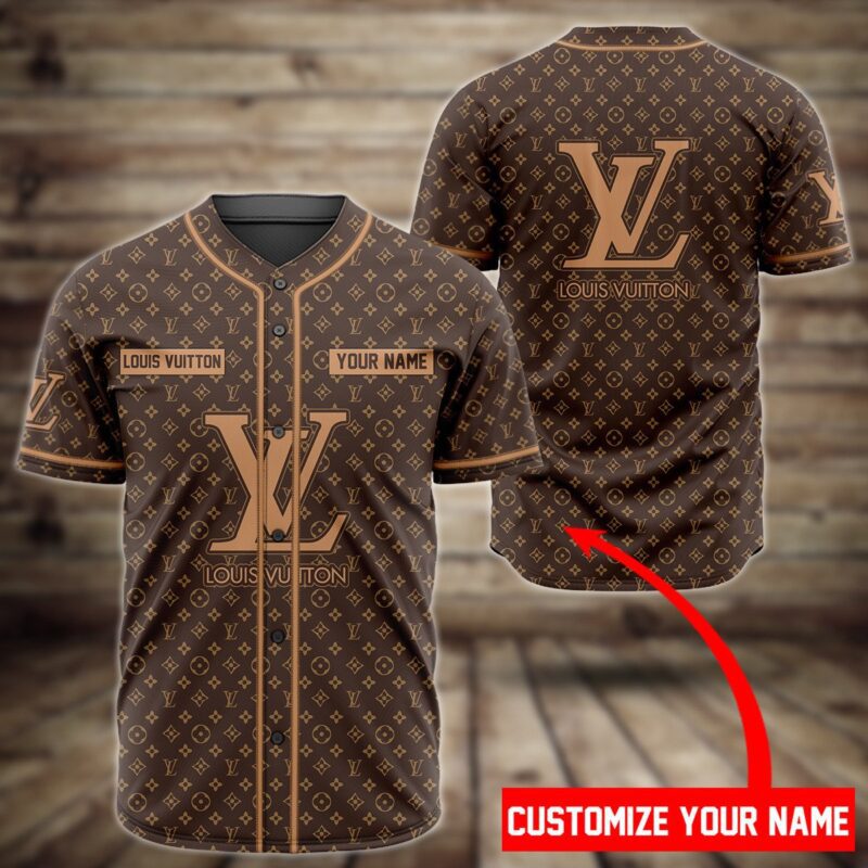 Personalized Louis Vuitton Baseball Jersey Shirt LV Luxury BJS1211