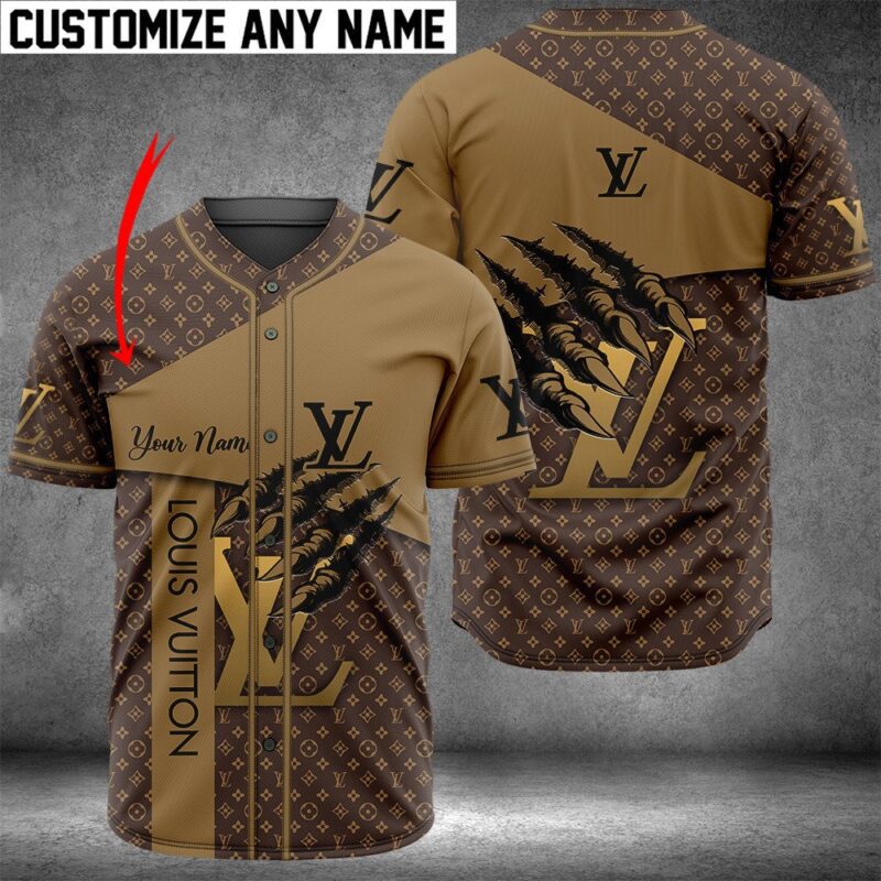 Personalized Louis Vuitton Baseball Jersey Shirt LV Luxury BJS1214