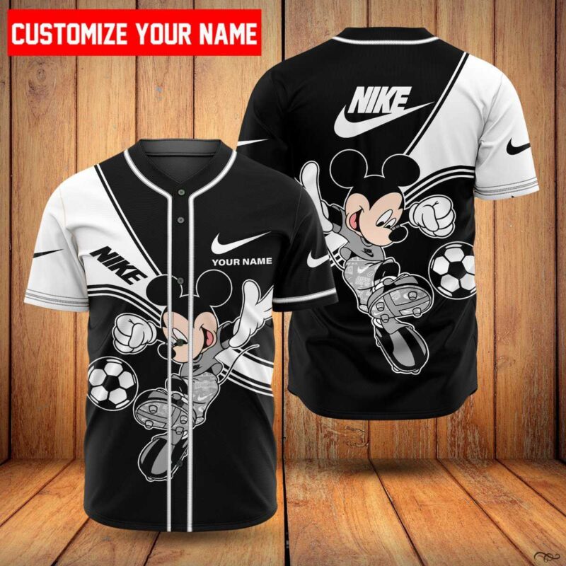 Personalized Nike Mickey Mouse Disney Baseball Jersey Shirt BJS1224