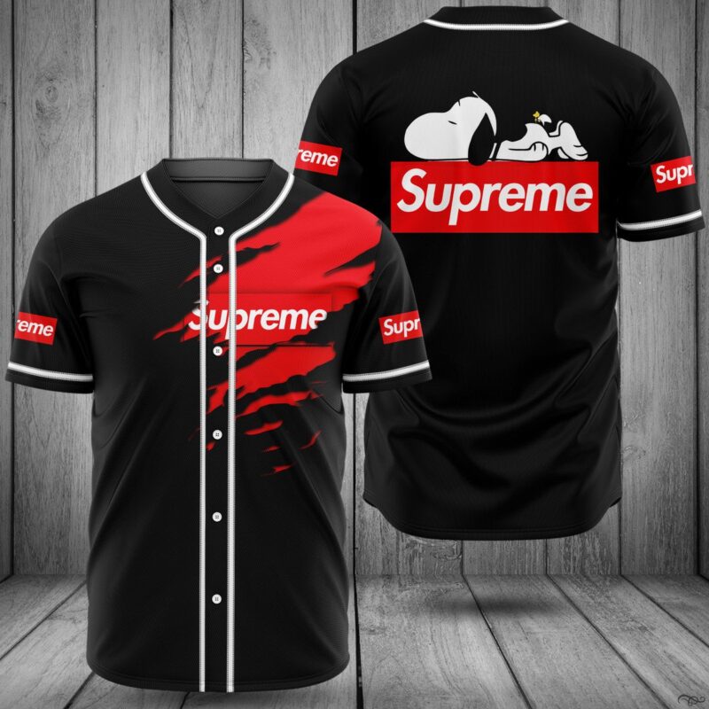 Supreme Snoopy Disney Baseball Jersey Shirt Luxury BJS1245