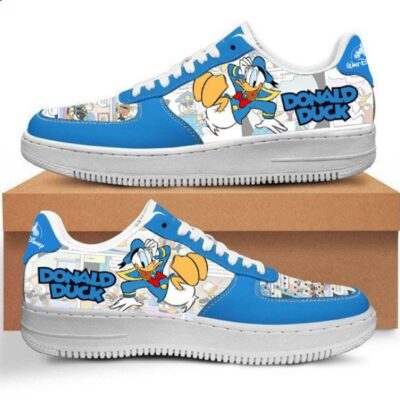 Donald Duck Sneaker Disney Sneakers Unisex Classic Low Top Air Force 1 Shoes Converse Style Sneakers