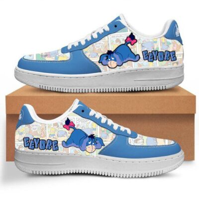 Eeyore Donkey Sneaker Disney Sneakers Unisex Classic Low Top Air Force 1 Shoes Converse Style Sneakers