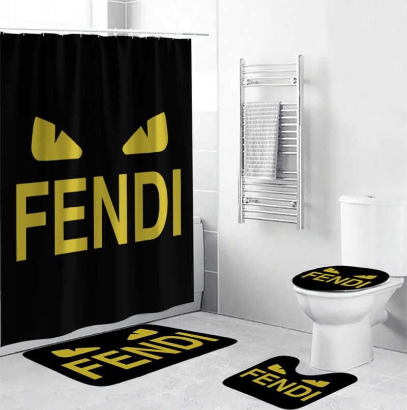 Fendi Luxury Bathroom Set And Shower Curtain BRS779