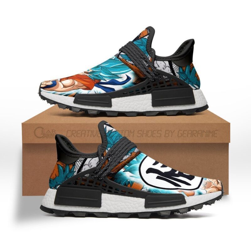 Goku Blue Dragon Ball Z Anime Shoes NMD Human Race Sneakers