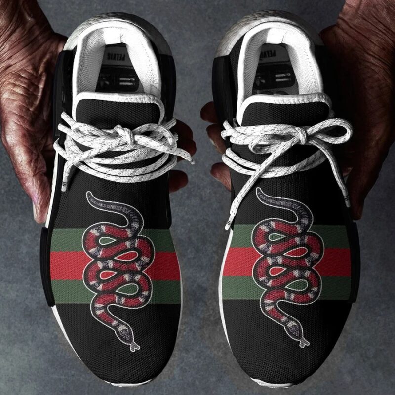 Gucci Black Snake NMD Human Race Shoes Sneakers