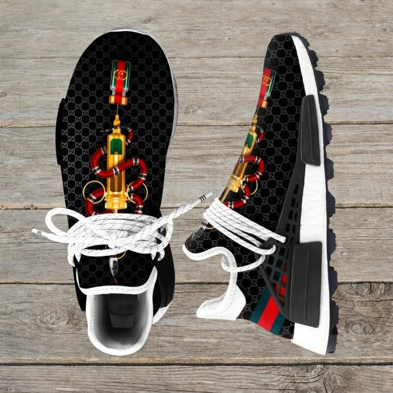 Gucci Black Snake NMD Human Race Shoes Sneakers