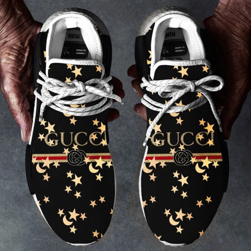 Gucci Black Star NMD Human Race Shoes Sneakers