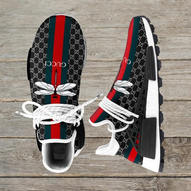 Gucci Black Stripe NMD Human Race Shoes Sneakers