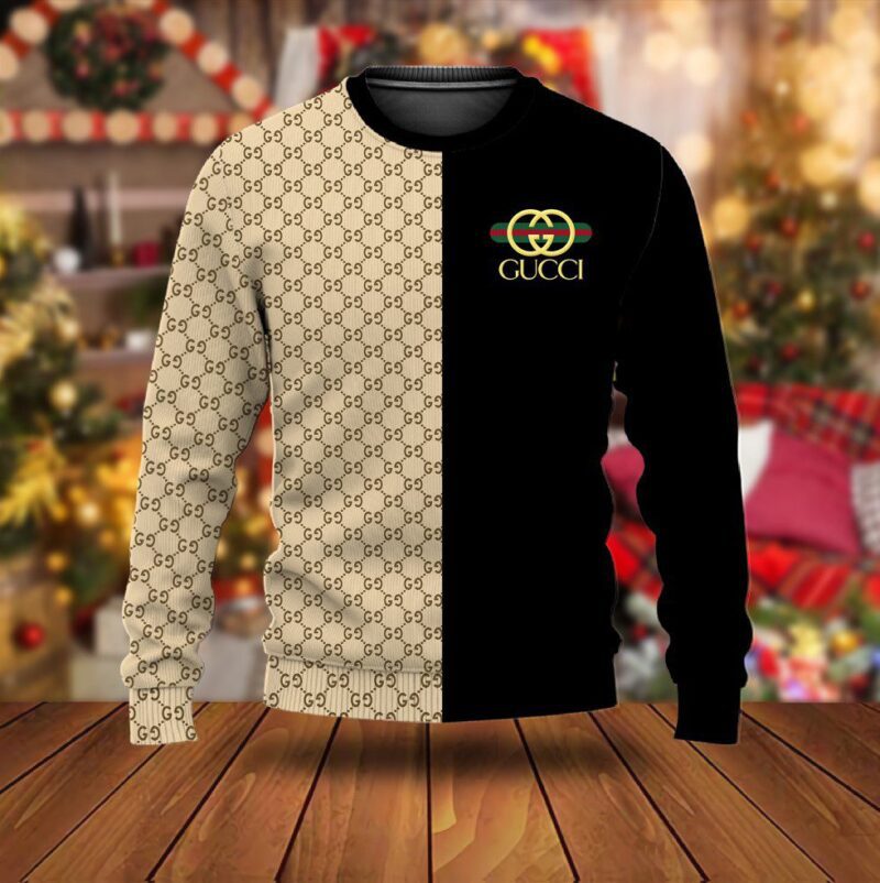 Gucci Split Luxury Ugly Christmas Sweater UCS1010