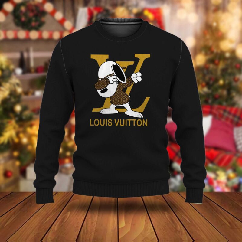 Louis Vuitton Snoopy  Luxury Ugly Christmas Sweater UCS1057